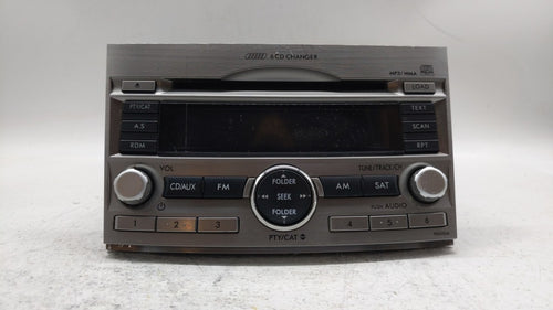 2010-2012 Subaru Legacy Radio AM FM Cd Player Receiver Replacement P/N:86201AJ60A Fits 2010 2011 2012 OEM Used Auto Parts