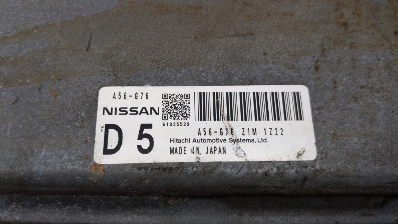 2012-2013 Nissan Maxima PCM Engine Computer ECU ECM PCU OEM P/N:A56-J41 Z2E NEC006-685 Fits 2012 2013 OEM Used Auto Parts - Oemusedautoparts1.com