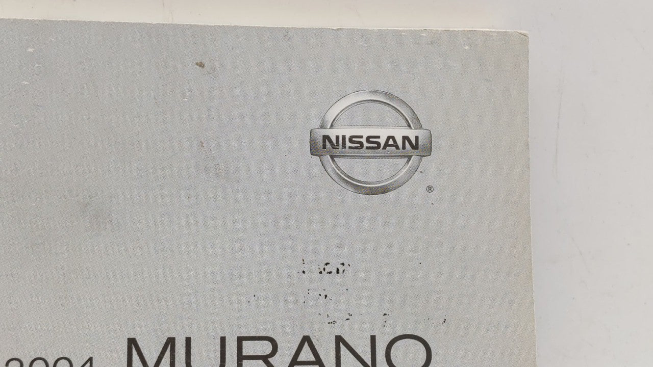 2004 Nissan Murano Owners Manual Book Guide OEM Used Auto Parts - Oemusedautoparts1.com