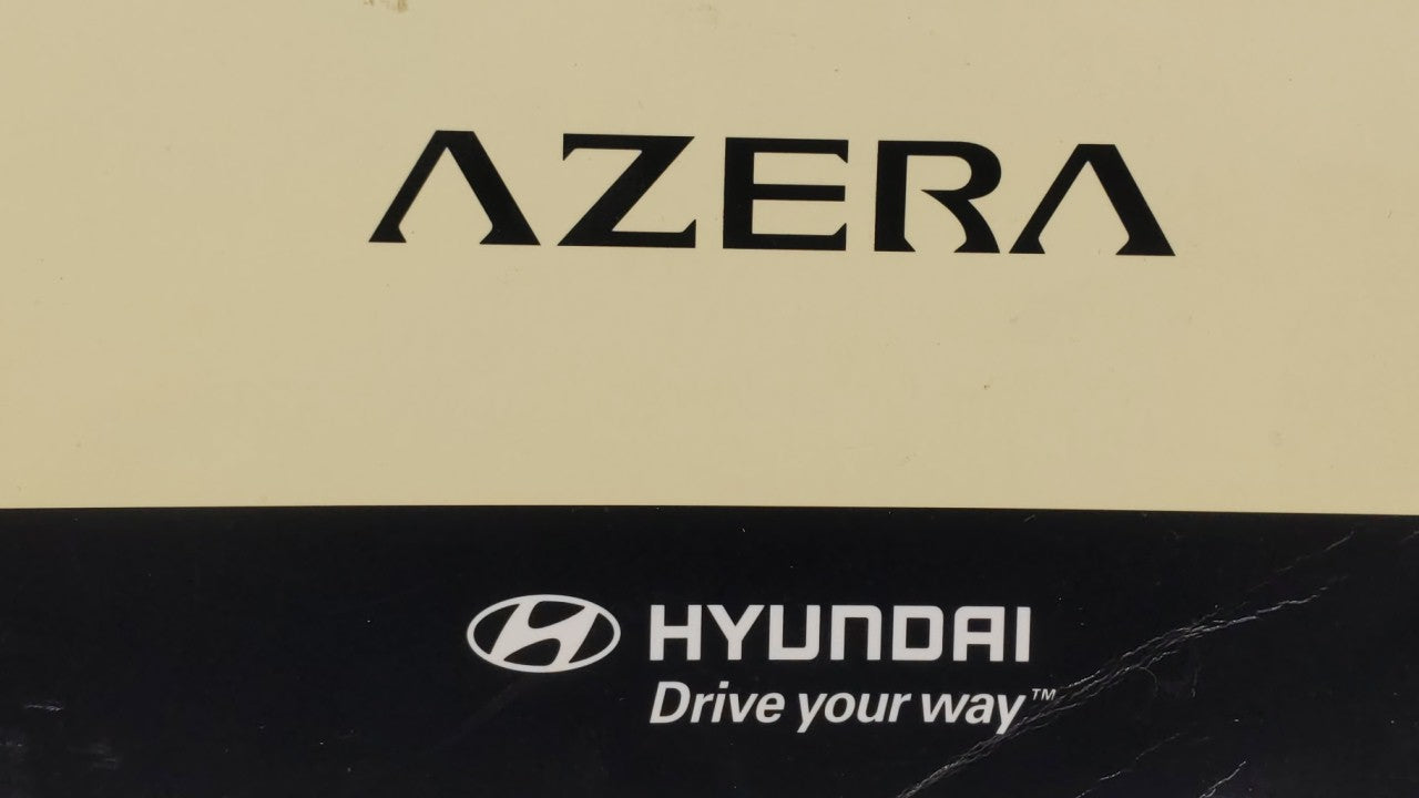 2006 Hyundai Azera Owners Manual Book Guide P/N:A3LO-EU63D OEM Used Auto Parts - Oemusedautoparts1.com