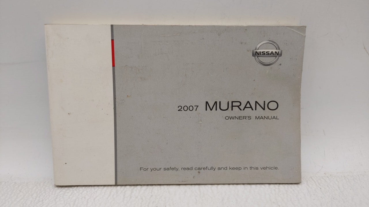 2007 Nissan Murano Owners Manual Book Guide OEM Used Auto Parts - Oemusedautoparts1.com