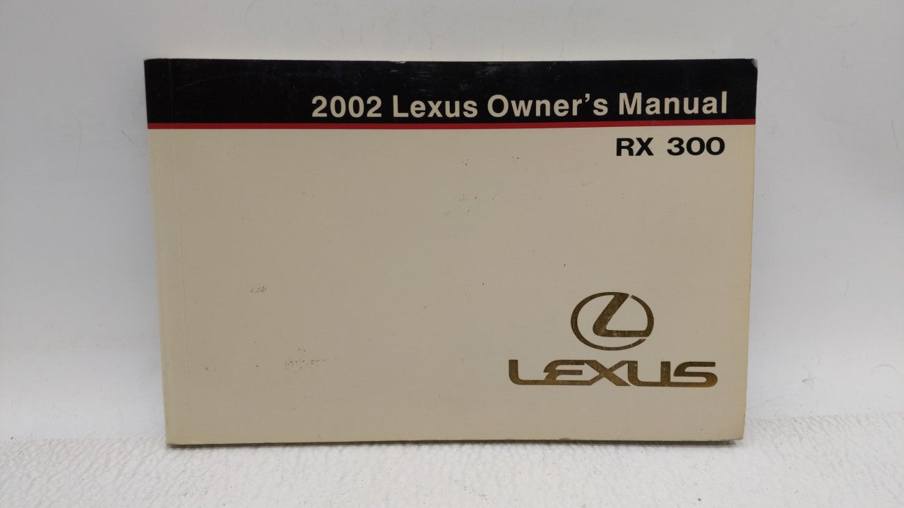 2002 Lexus Rx300 Owners Manual Book Guide P/N:01999-48416 OEM Used Auto Parts - Oemusedautoparts1.com