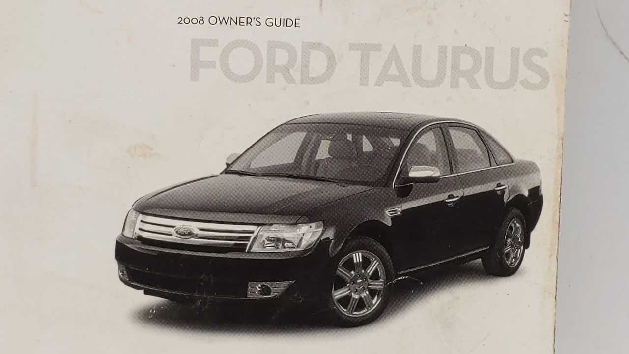 2008 Ford Taurus Owners Manual Book Guide P/N:8G1J-19A321-AA OEM Used Auto Parts - Oemusedautoparts1.com