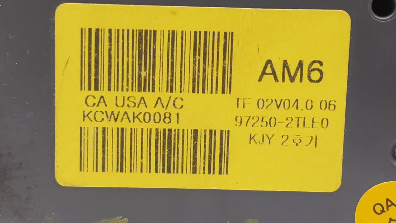 2014-2015 Kia Optima Climate Control Module Temperature AC/Heater Replacement P/N:97250-2TLE0 97250-4UCF0 Fits 2014 2015 OEM Used Auto Parts - Oemusedautoparts1.com
