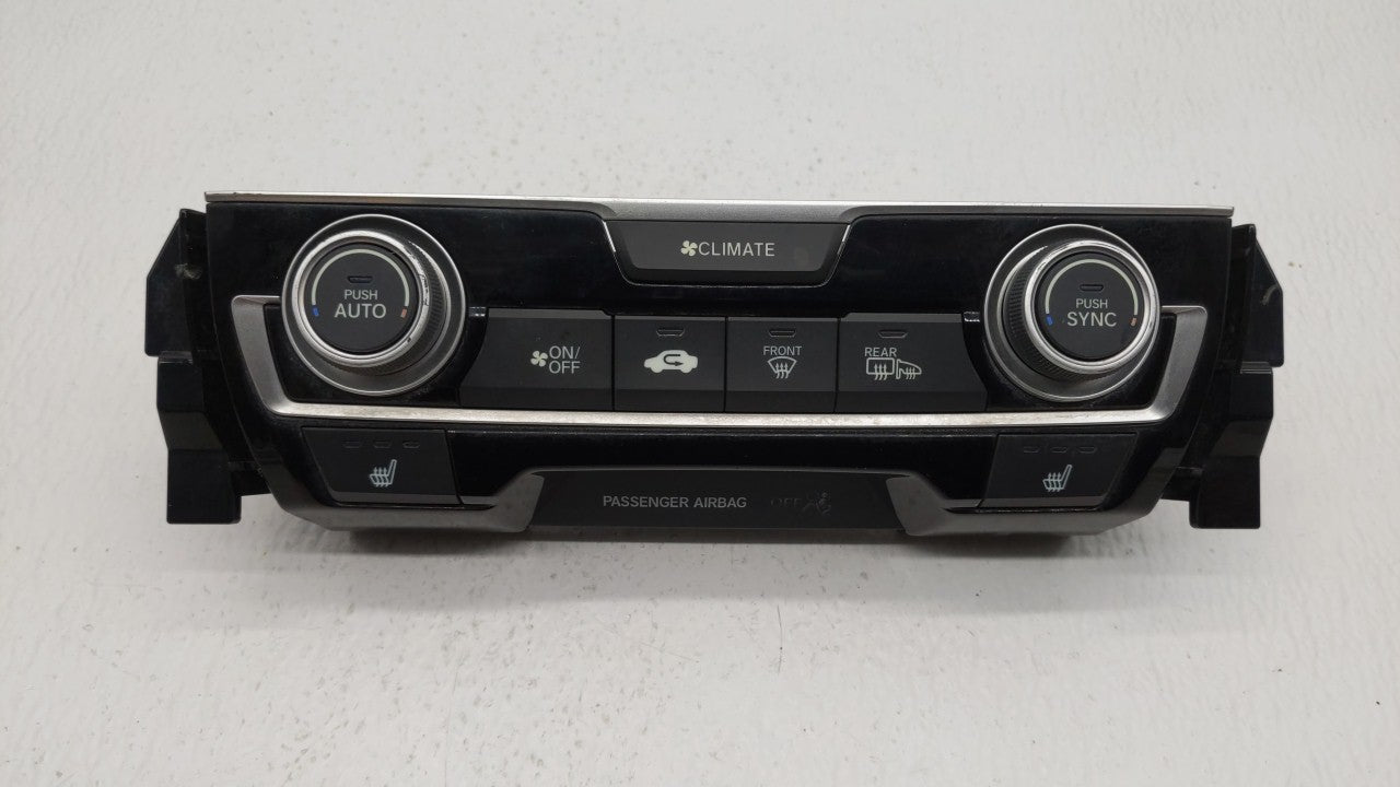 2016-2018 Honda Civic Climate Control Module Temperature AC/Heater Replacement P/N:79600-TBA-C410-M1 79600-TBA-A611-M1 Fits OEM Used Auto Parts - Oemusedautoparts1.com