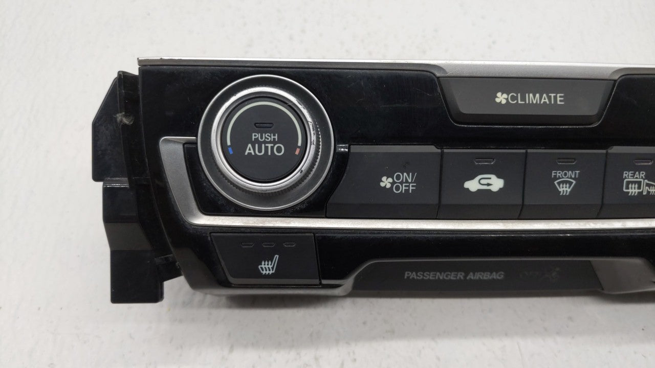2016-2018 Honda Civic Climate Control Module Temperature AC/Heater Replacement P/N:79600-TBA-C410-M1 79600-TBA-A611-M1 Fits OEM Used Auto Parts - Oemusedautoparts1.com