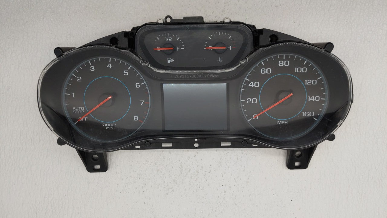 2016 Chevrolet Cruze Instrument Cluster Speedometer Gauges P/N:39082370 Fits OEM Used Auto Parts - Oemusedautoparts1.com