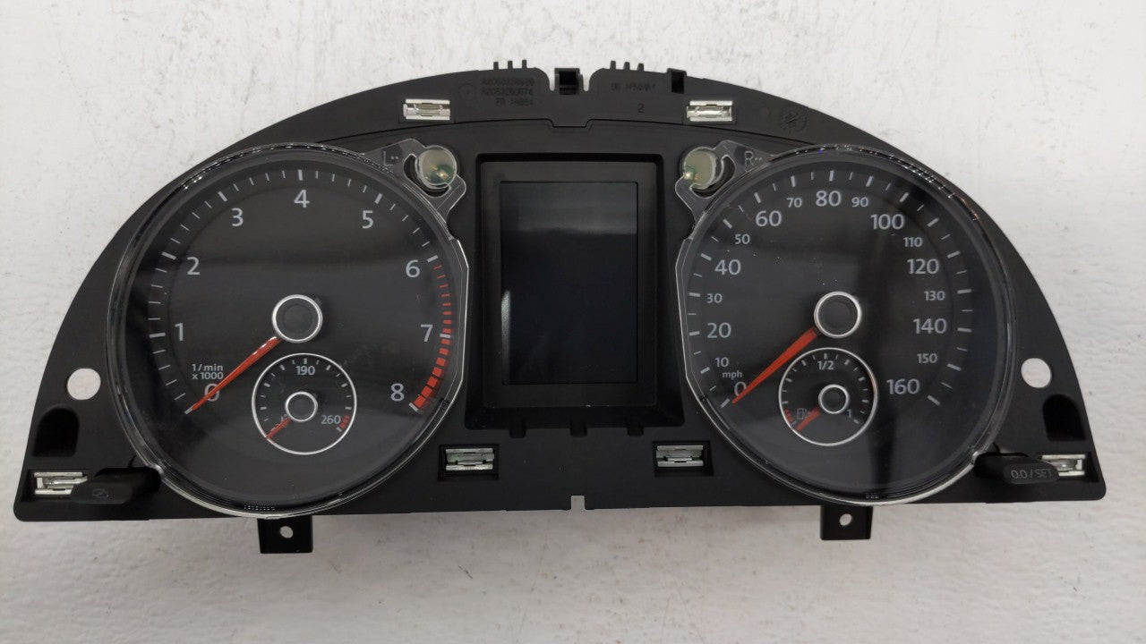 2010 Volkswagen Passat Instrument Cluster Speedometer Gauges P/N:3C0920 972E 3C0920 972L Fits OEM Used Auto Parts - Oemusedautoparts1.com