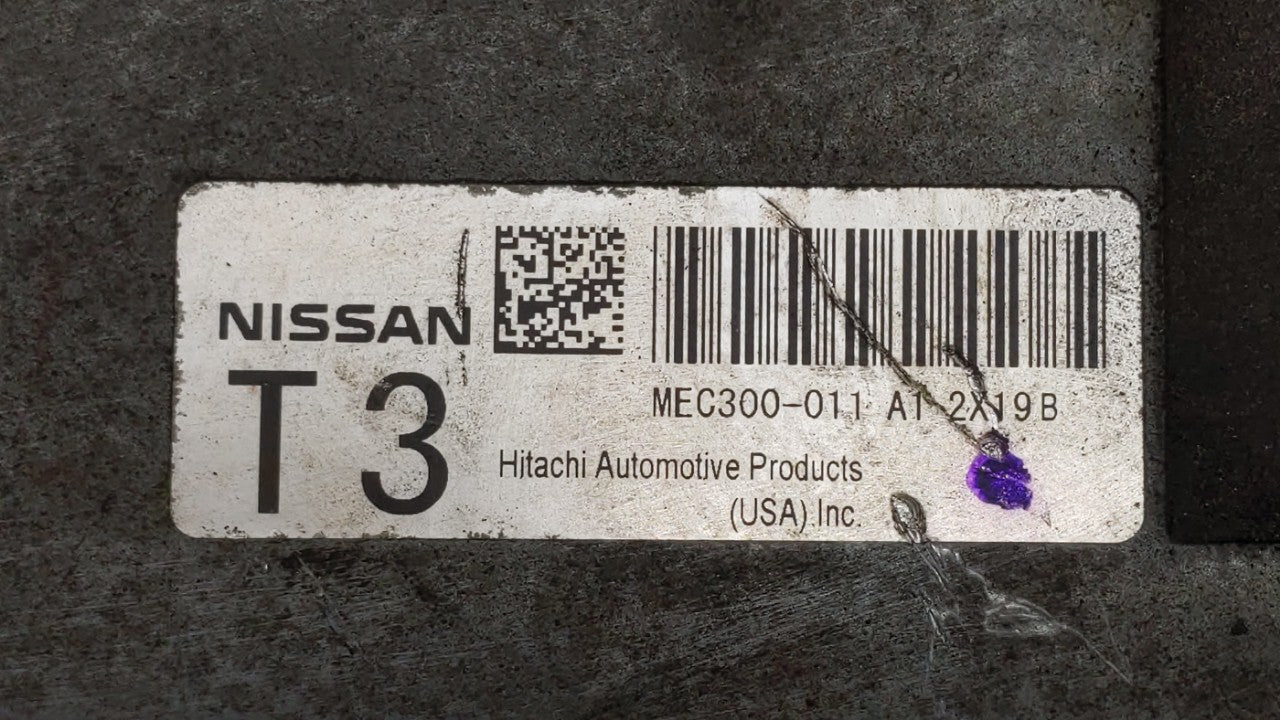 2013-2014 Nissan Altima PCM Engine Computer ECU ECM PCU OEM P/N:BEM400-300 MEC300-012 A1 Fits 2013 2014 OEM Used Auto Parts - Oemusedautoparts1.com