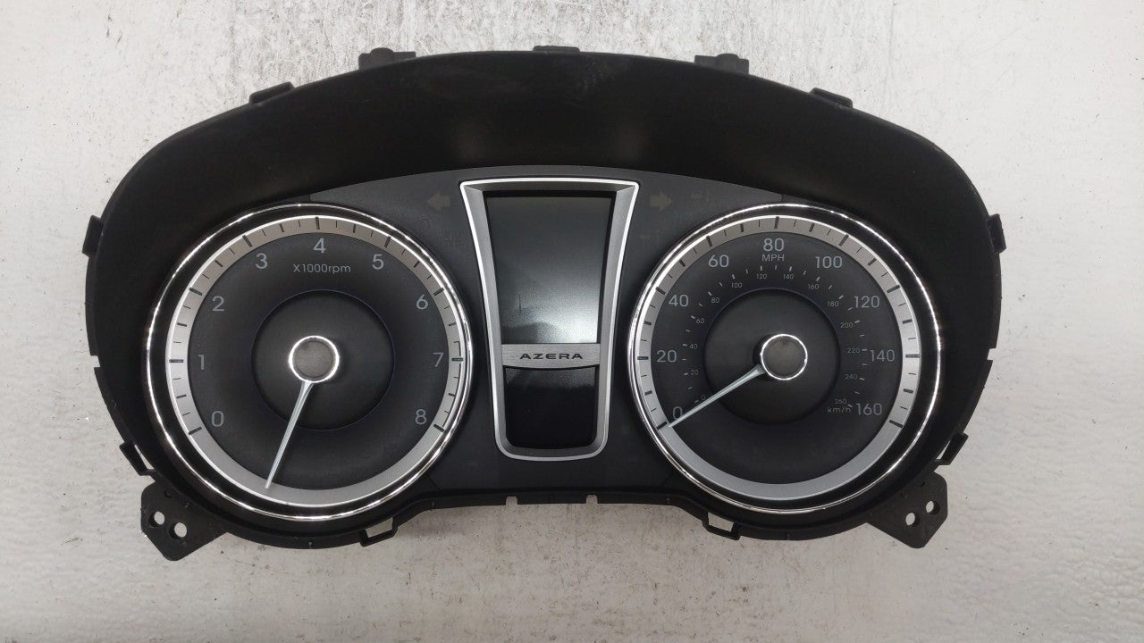 2012-2013 Hyundai Azera Instrument Cluster Speedometer Gauges P/N:94001-3V100 Fits 2012 2013 OEM Used Auto Parts - Oemusedautoparts1.com