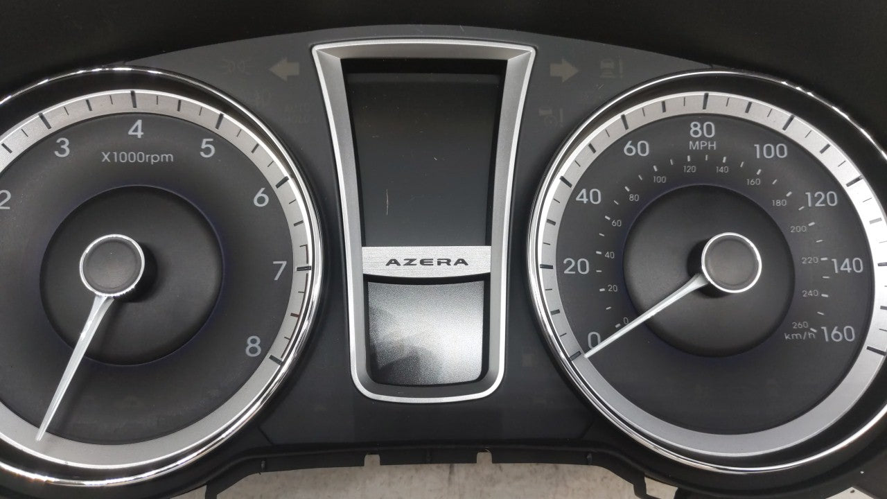 2012-2013 Hyundai Azera Instrument Cluster Speedometer Gauges P/N:94001-3V100 Fits 2012 2013 OEM Used Auto Parts - Oemusedautoparts1.com