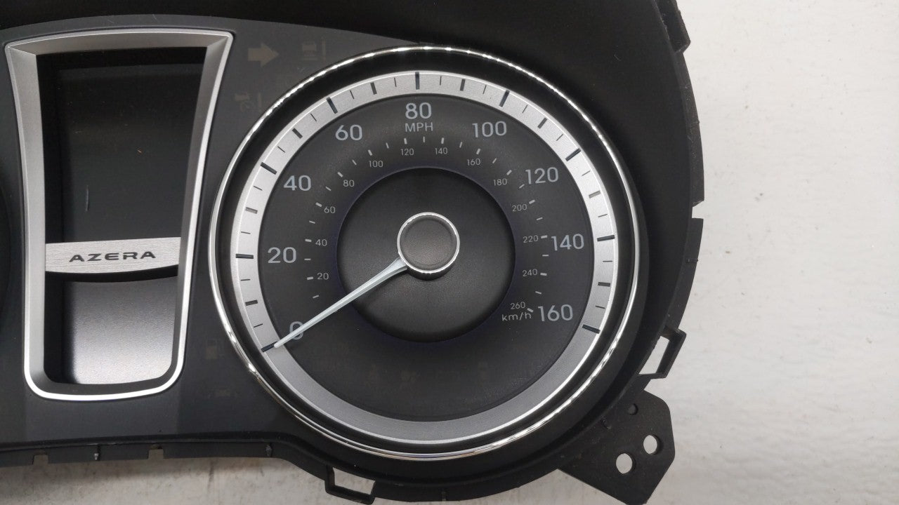 2012-2013 Hyundai Azera Instrument Cluster Speedometer Gauges P/N:94001-3V100 Fits 2012 2013 OEM Used Auto Parts - Oemusedautoparts1.com