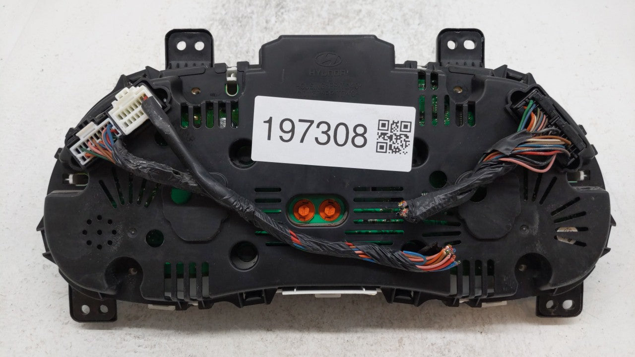 2012-2013 Hyundai Accent Instrument Cluster Speedometer Gauges P/N:94001-1R000 94001-1R020 Fits 2012 2013 OEM Used Auto Parts - Oemusedautoparts1.com