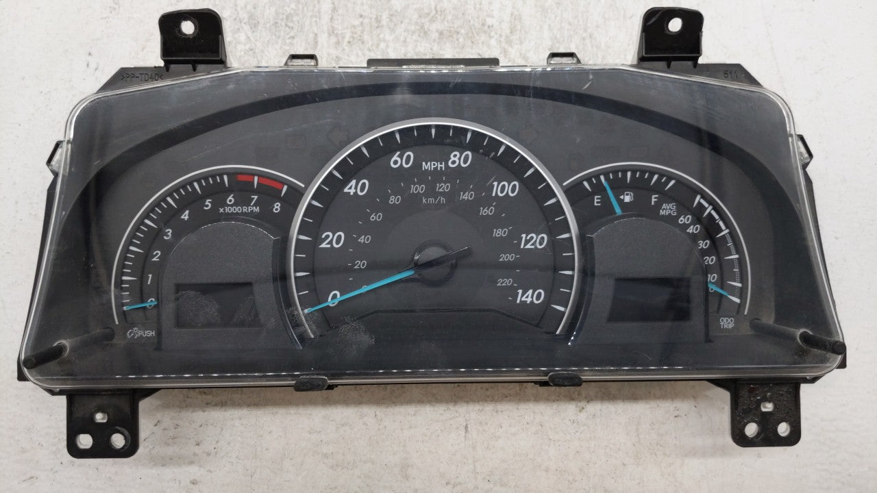 2013-2014 Toyota Camry Instrument Cluster Speedometer Gauges P/N:83800-0X630-00 83800-0X620-00 Fits 2013 2014 OEM Used Auto Parts - Oemusedautoparts1.com