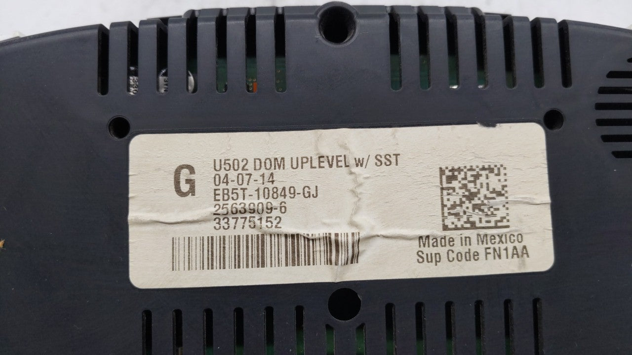 2014-2015 Ford Explorer Instrument Cluster Speedometer Gauges P/N:EB5T-10849-GA EB5T-10849-GB Fits 2014 2015 OEM Used Auto Parts - Oemusedautoparts1.com