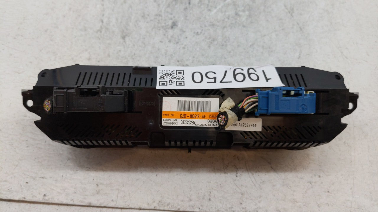 2013 Ford Escape Climate Control Module Temperature AC/Heater Replacement P/N:CJ5T-18C612-AE Fits OEM Used Auto Parts - Oemusedautoparts1.com