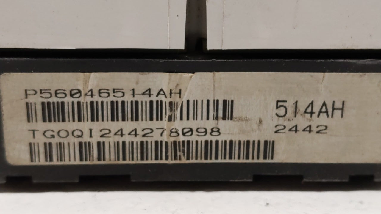 2011-2014 Chrysler 200 Instrument Cluster Speedometer Gauges P/N:P56046911AE P56046512AF Fits 2011 2012 2013 2014 OEM Used Auto Parts - Oemusedautoparts1.com