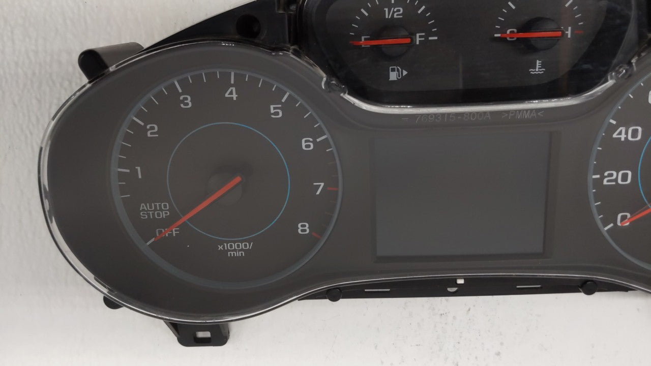 2017-2018 Chevrolet Cruze Instrument Cluster Speedometer Gauges P/N:39084636 Fits 2017 2018 OEM Used Auto Parts - Oemusedautoparts1.com