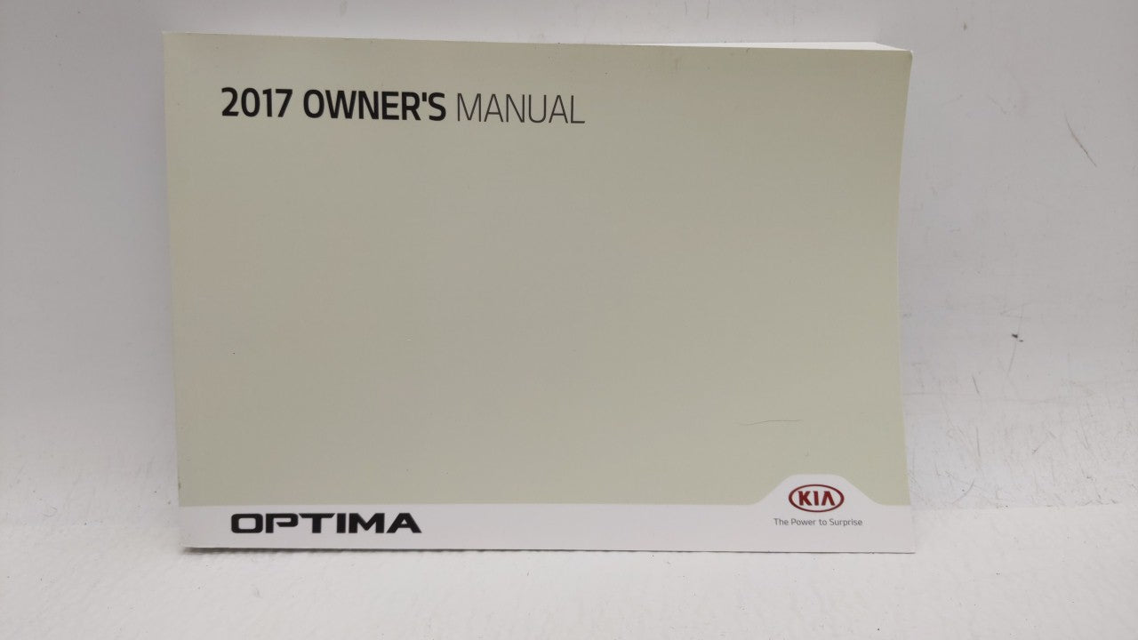 2017 Kia Optima Owners Manual Book Guide OEM Used Auto Parts - Oemusedautoparts1.com