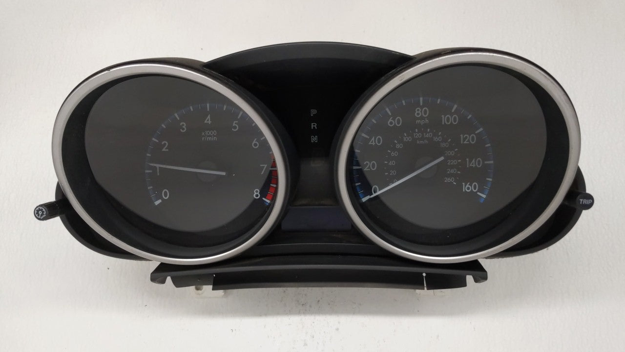 2012-2013 Mazda 3 Instrument Cluster Speedometer Gauges P/N:66BGW4H 66 BGW4 H Fits 2012 2013 OEM Used Auto Parts - Oemusedautoparts1.com