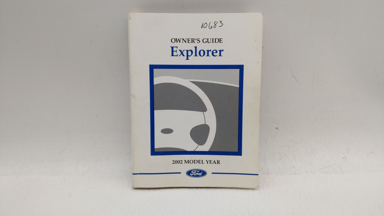 2002 Ford Explorer Owners Manual Book Guide OEM Used Auto Parts - Oemusedautoparts1.com