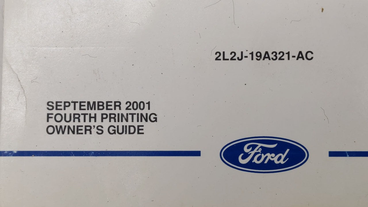 2002 Ford Explorer Owners Manual Book Guide OEM Used Auto Parts - Oemusedautoparts1.com