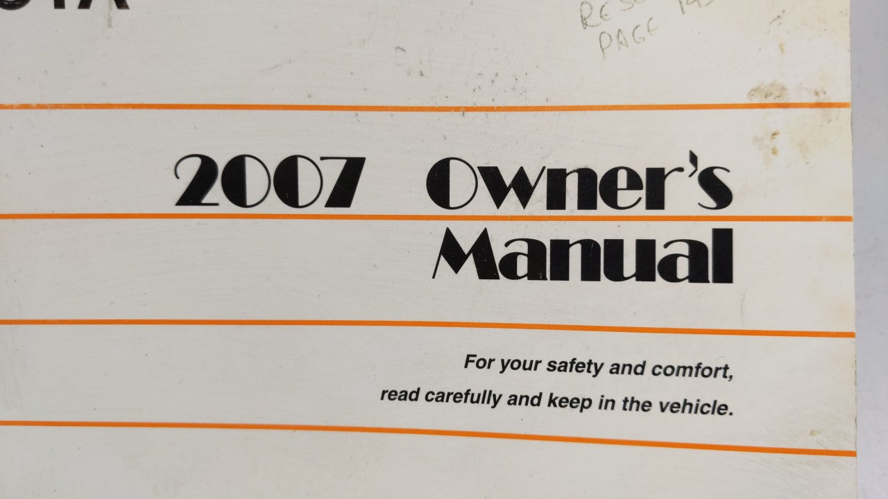 2007 Toyota Camry Owners Manual Book Guide OEM Used Auto Parts - Oemusedautoparts1.com