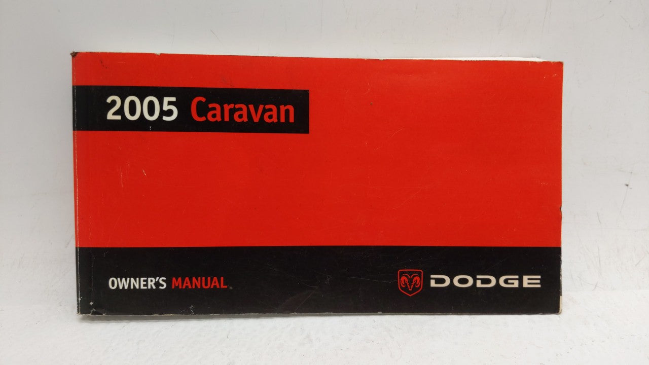 2005 Dodge Caravan Owners Manual Book Guide OEM Used Auto Parts - Oemusedautoparts1.com
