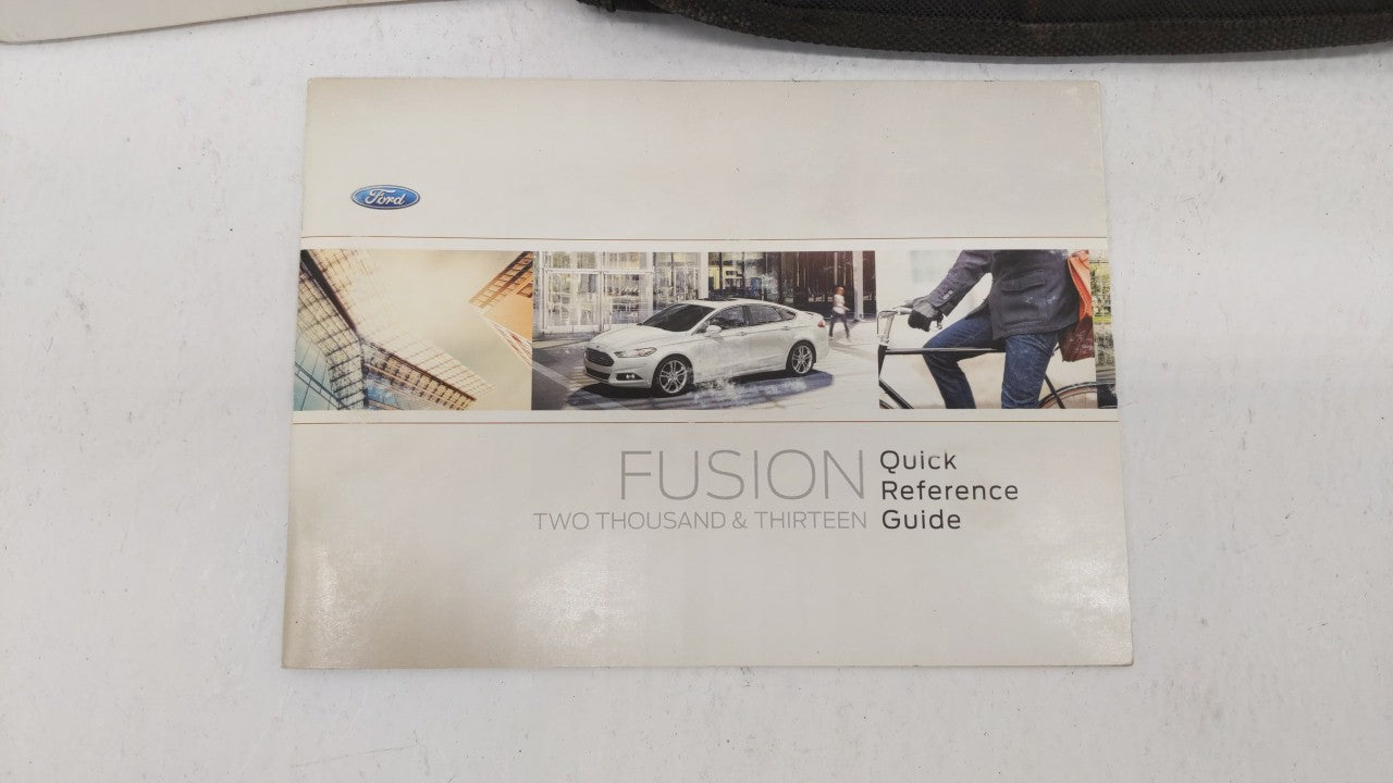 2013 Ford Fusion Owners Manual Book Guide OEM Used Auto Parts - Oemusedautoparts1.com