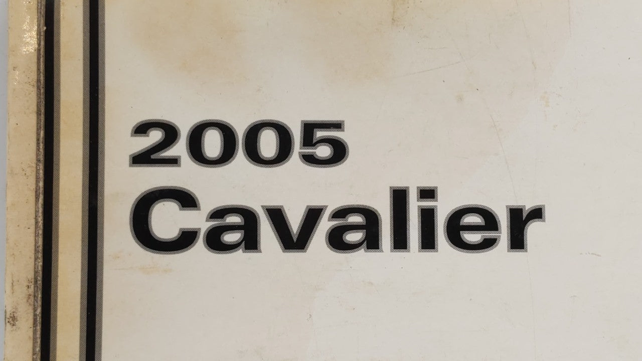 2005 Chevrolet Cavalier Owners Manual Book Guide OEM Used Auto Parts - Oemusedautoparts1.com