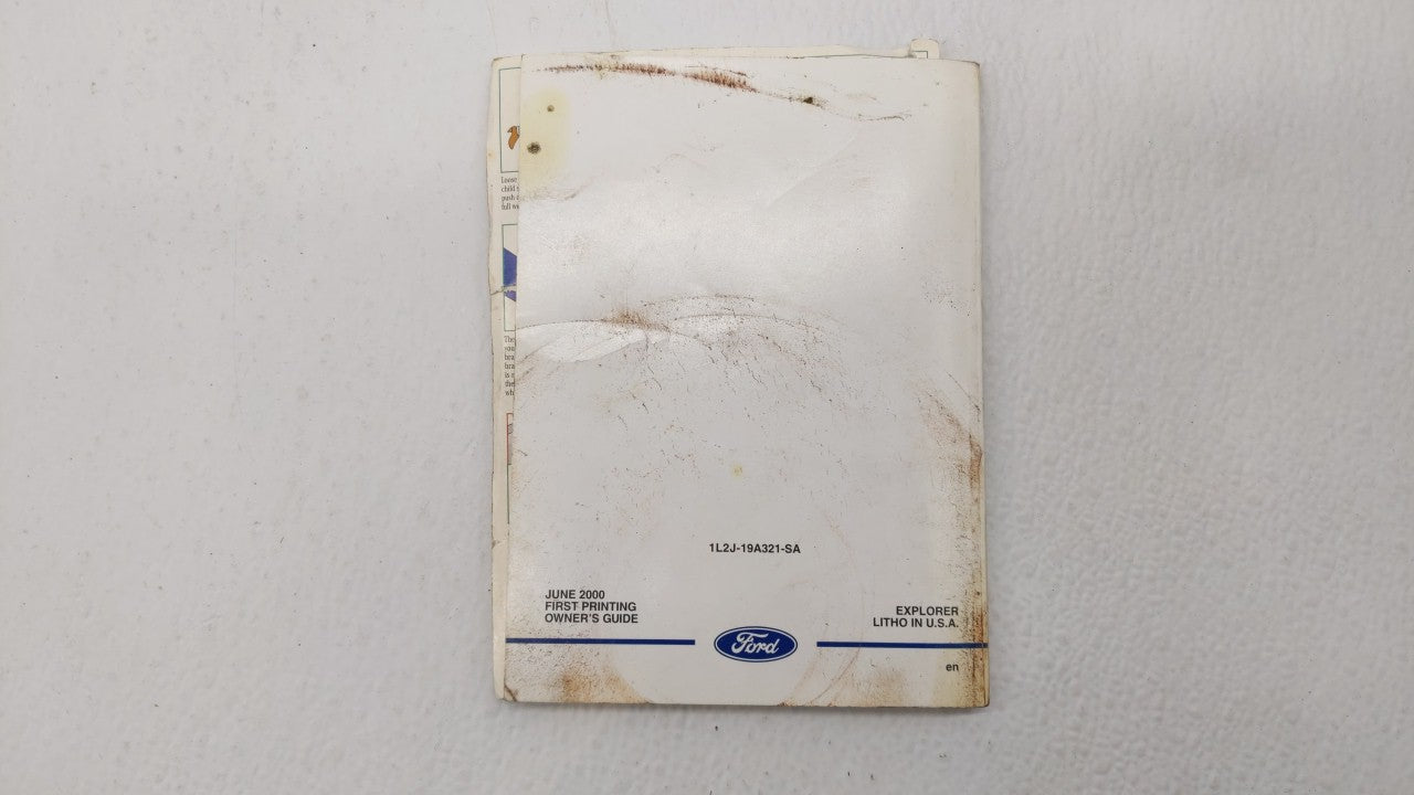 2001 Ford Explorer Owners Manual Book Guide OEM Used Auto Parts - Oemusedautoparts1.com