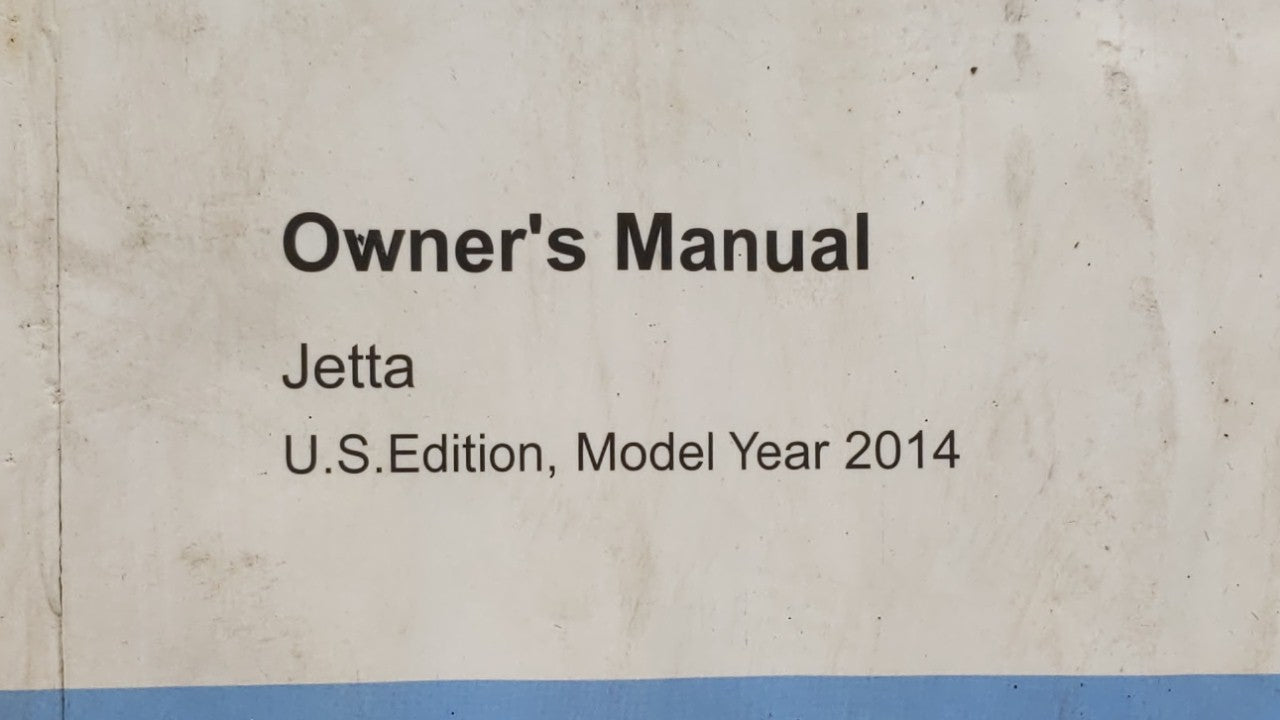 2014 Volkswagen Jetta Owners Manual Book Guide OEM Used Auto Parts - Oemusedautoparts1.com