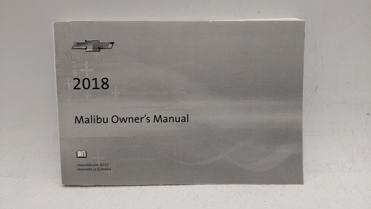 2018 Chevrolet Malibu Owners Manual Book Guide OEM Used Auto Parts - Oemusedautoparts1.com