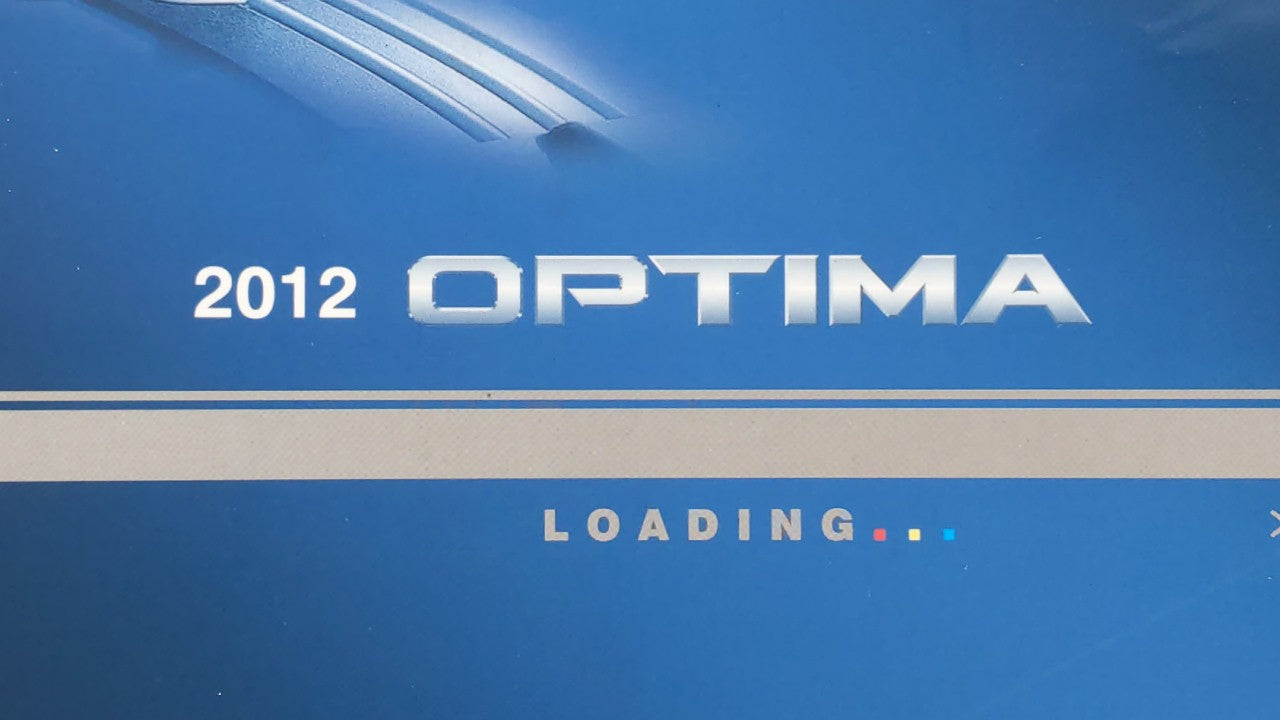 2012 Kia Optima Owners Manual Book Guide OEM Used Auto Parts - Oemusedautoparts1.com