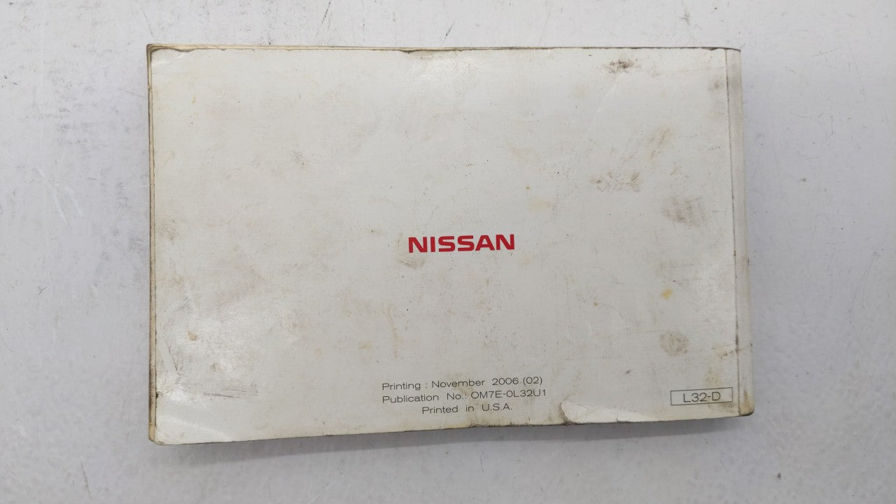 2007 Nissan Altima Owners Manual Book Guide OEM Used Auto Parts - Oemusedautoparts1.com