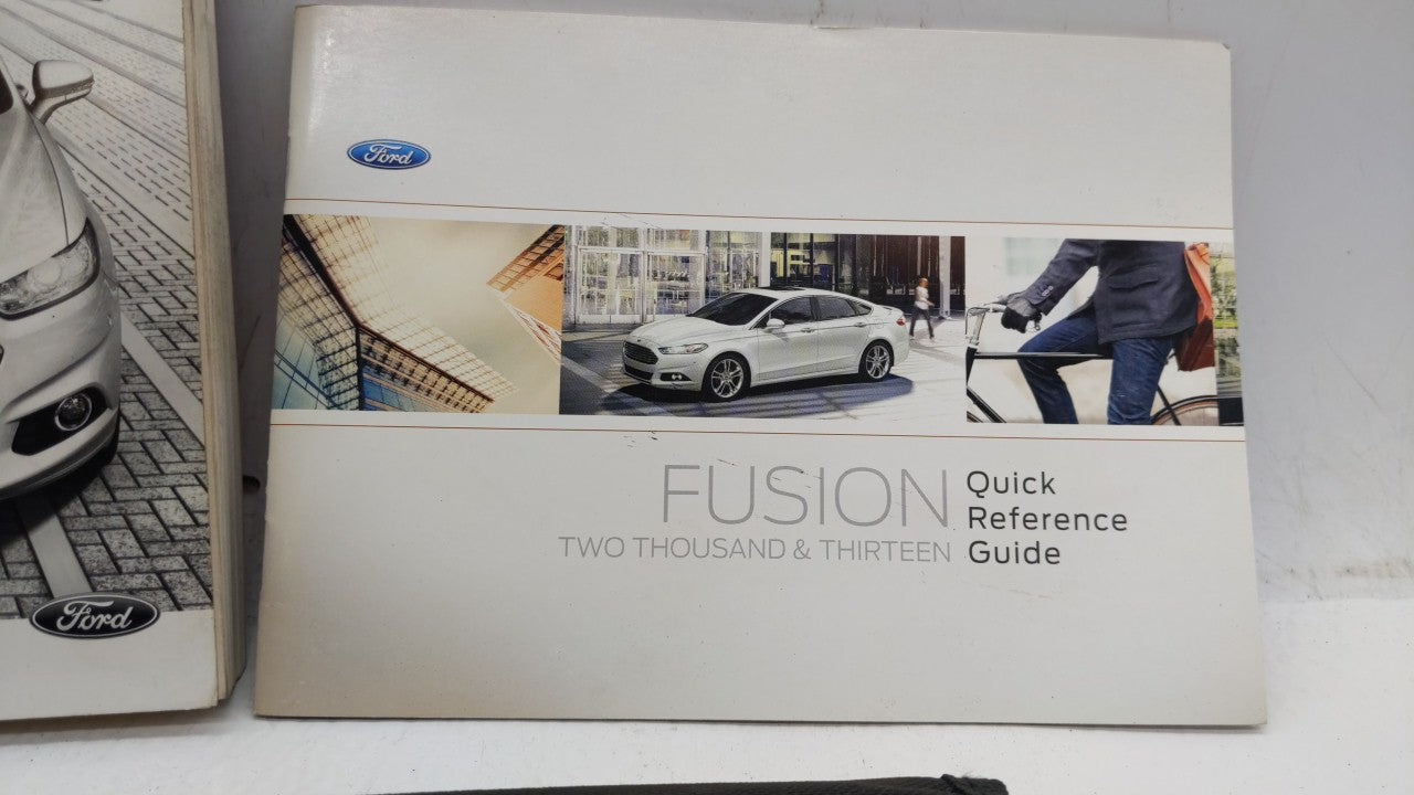 2013 Ford Fusion Owners Manual Book Guide OEM Used Auto Parts - Oemusedautoparts1.com