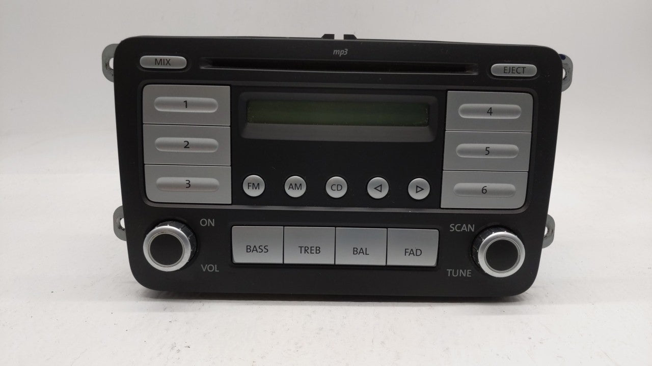 2009-2017 Volkswagen Tiguan Radio AM FM Cd Player Receiver Replacement P/N:1K0 035 161 D Fits OEM Used Auto Parts - Oemusedautoparts1.com