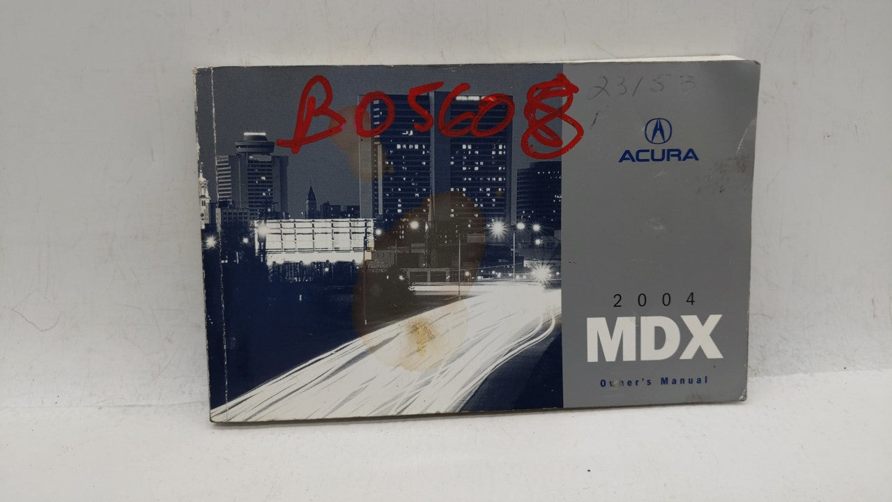 2004 Acura Mdx Owners Manual Book Guide OEM Used Auto Parts - Oemusedautoparts1.com