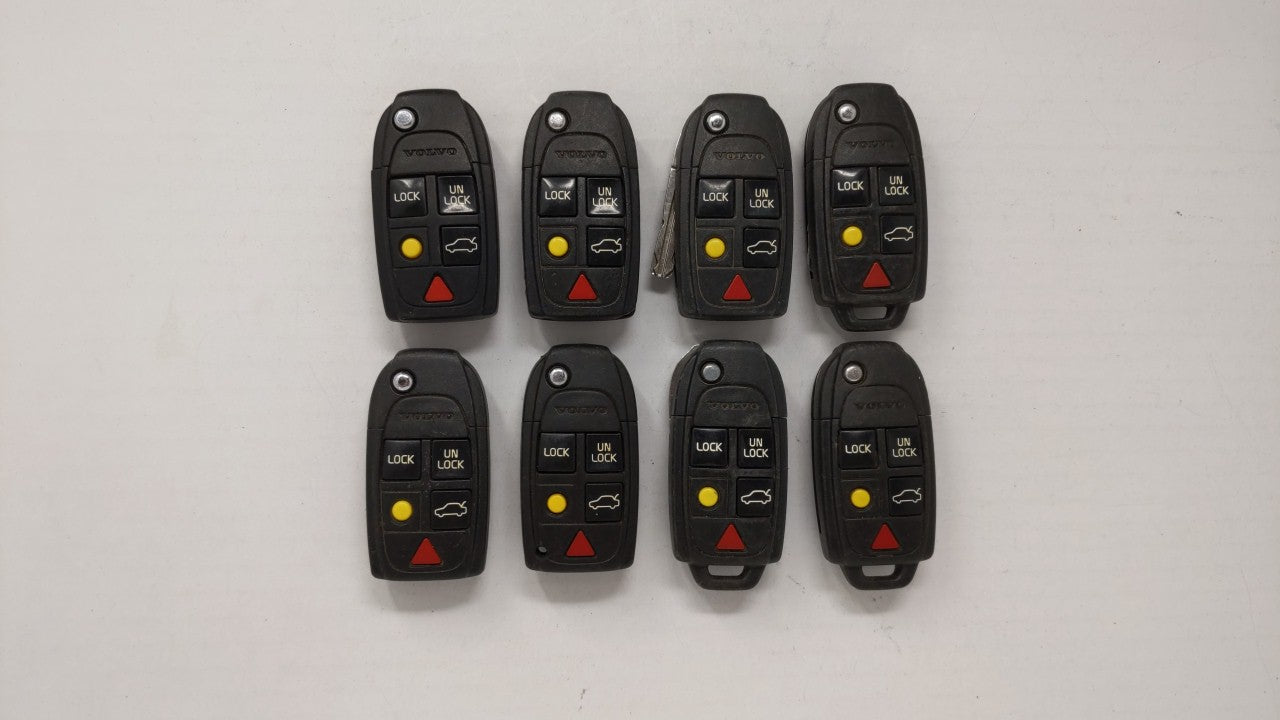 Lot Of 8 Volvo Keyless Entry Remote Fob Mixed Fcc Ids Mixed Part Numbers - Oemusedautoparts1.com