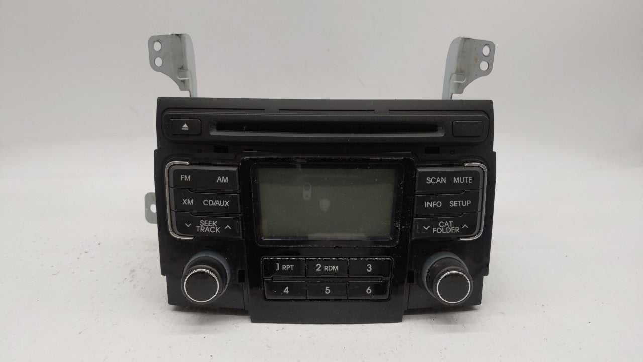 2011 Hyundai Sonata Radio AM FM Cd Player Receiver Replacement P/N:96180-3Q000 96180-3Q000XX1 Fits OEM Used Auto Parts - Oemusedautoparts1.com