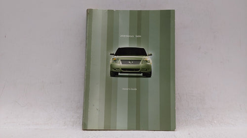 2008 Mercury Sable Owners Manual Book Guide OEM Used Auto Parts