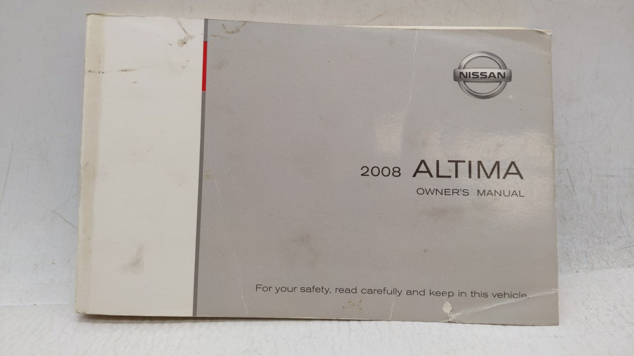 2008 Nissan Altima Owners Manual Book Guide OEM Used Auto Parts - Oemusedautoparts1.com