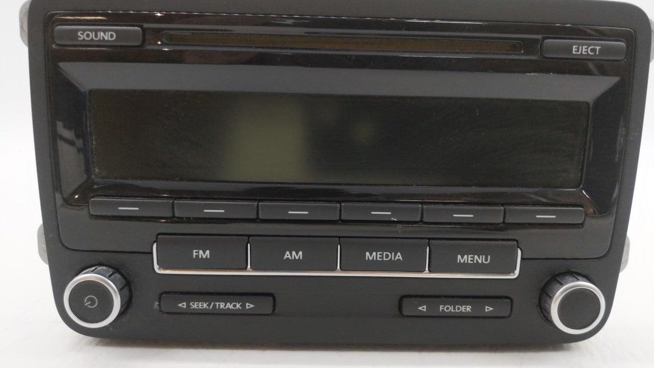 2012-2015 Volkswagen Passat Radio AM FM Cd Player Receiver Replacement P/N:1K0 035 164D Fits 2011 2012 2013 2014 2015 2016 OEM Used Auto Parts - Oemusedautoparts1.com