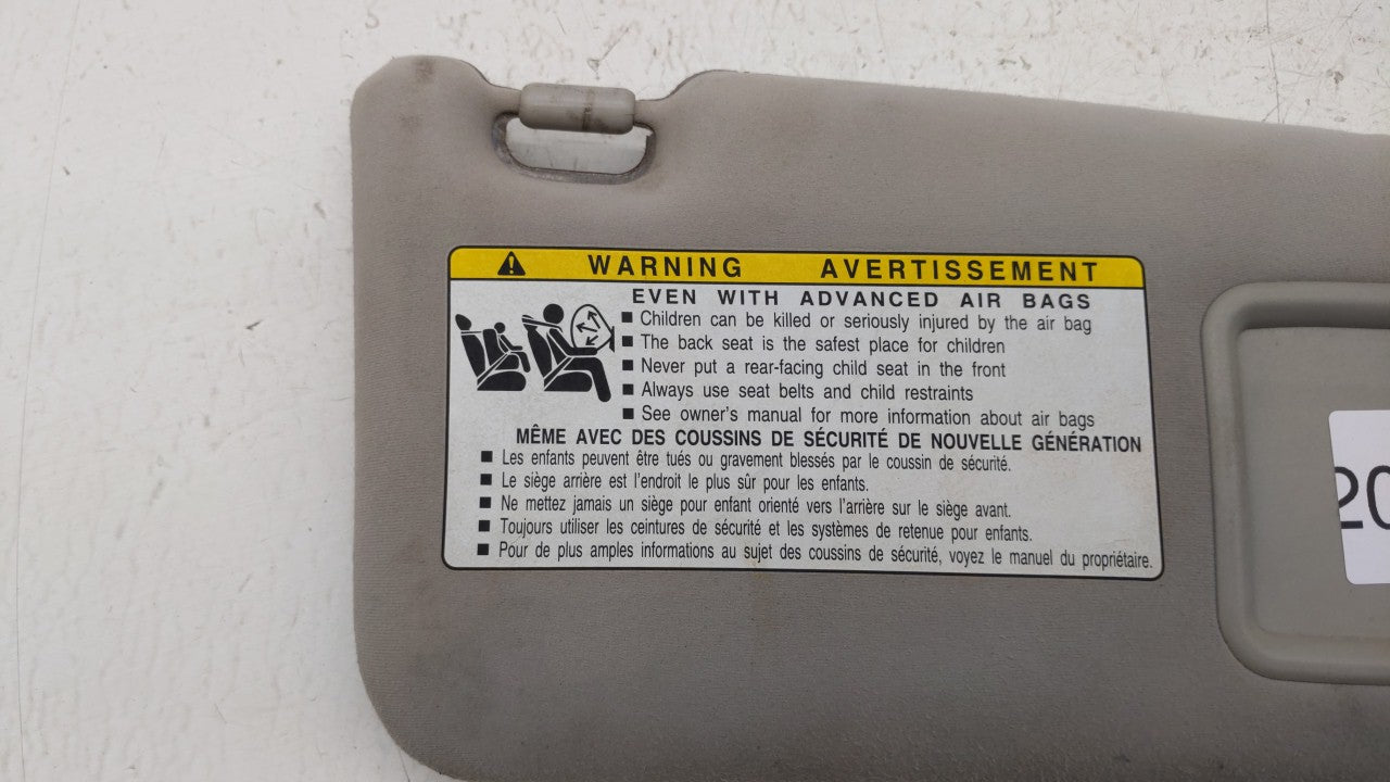 2007-2009 Lexus Is350 Sun Visor Shade Replacement Passenger Right Mirror Fits 2007 2008 2009 OEM Used Auto Parts - Oemusedautoparts1.com