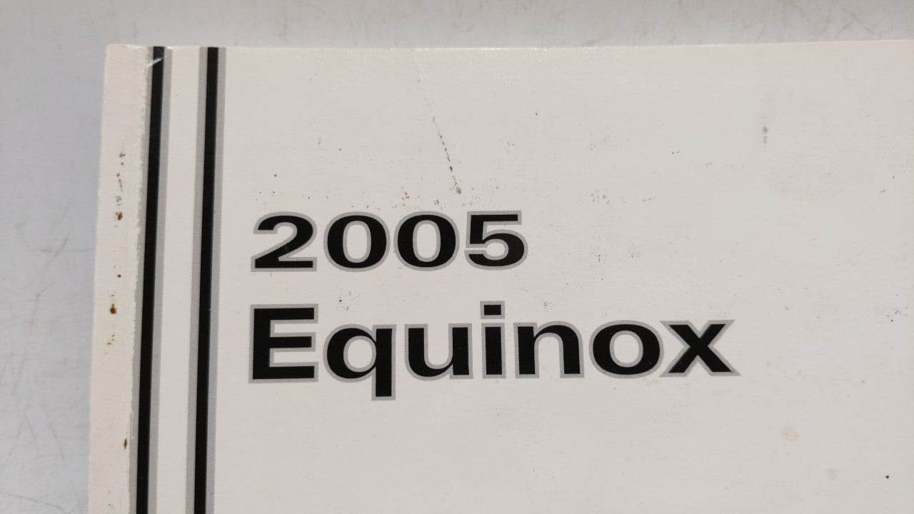 2005 Chevrolet Equinox Owners Manual Book Guide OEM Used Auto Parts - Oemusedautoparts1.com