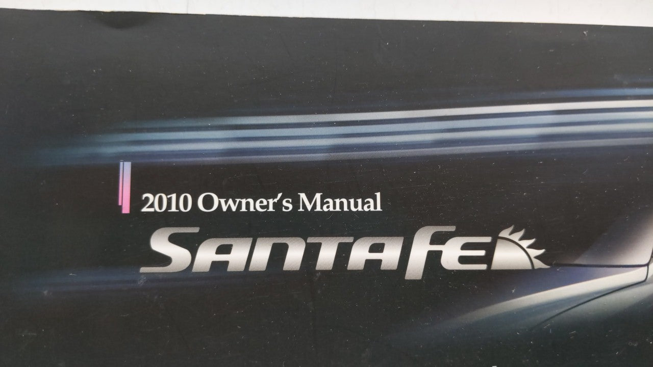 2010 Hyundai Santa Fe Owners Manual Book Guide OEM Used Auto Parts - Oemusedautoparts1.com
