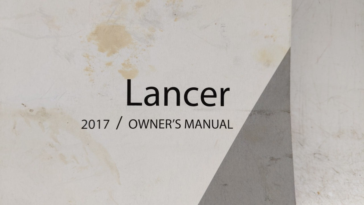 2017 Mitsubishi Lancer Owners Manual Book Guide OEM Used Auto Parts - Oemusedautoparts1.com