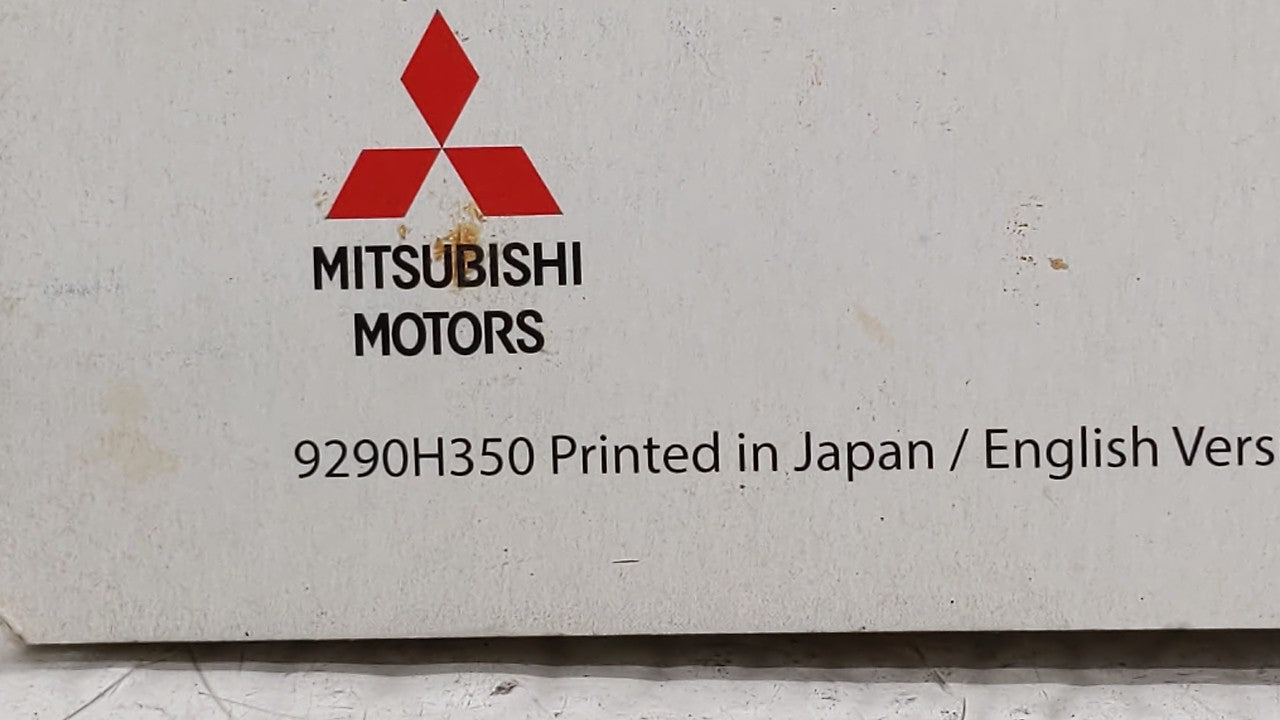 2017 Mitsubishi Lancer Owners Manual Book Guide OEM Used Auto Parts - Oemusedautoparts1.com