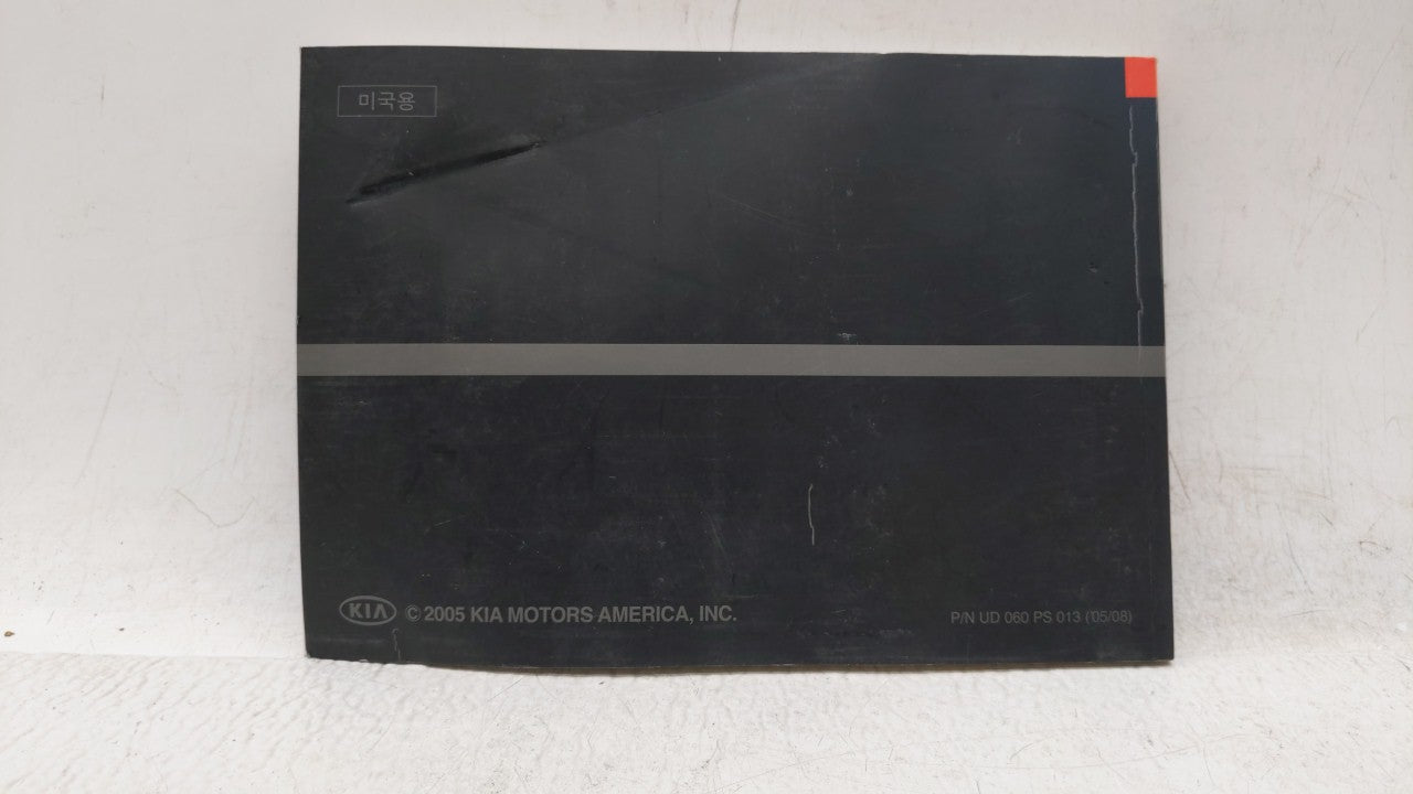 2005 Kia Spectra Owners Manual Book Guide OEM Used Auto Parts - Oemusedautoparts1.com