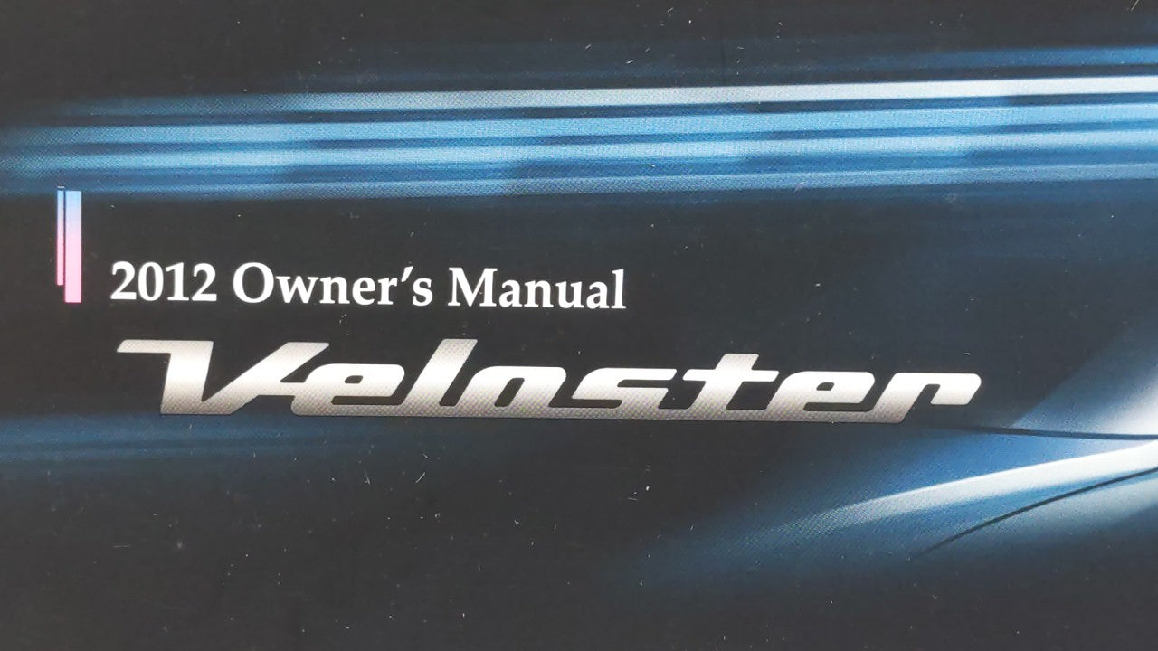 2012 Hyundai Veloster Owners Manual Book Guide OEM Used Auto Parts - Oemusedautoparts1.com